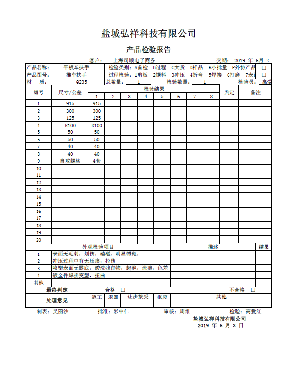 手推车扶手